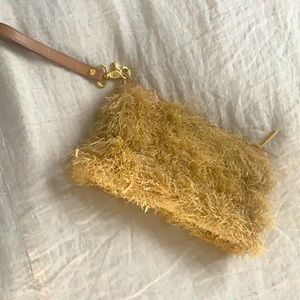 Tory Burch grass clutch